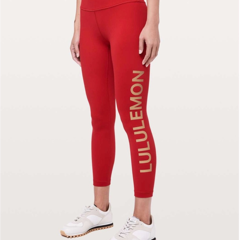 lululemon athletica Red Women's Leggings